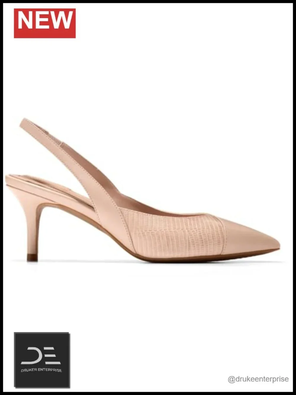 Leather Slingback Pumps High Heel Stiletto Closed Toe Women's Shoes